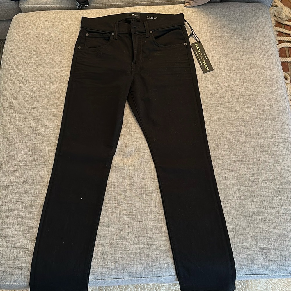 Brand new men’s 7 for all mankind black jeans